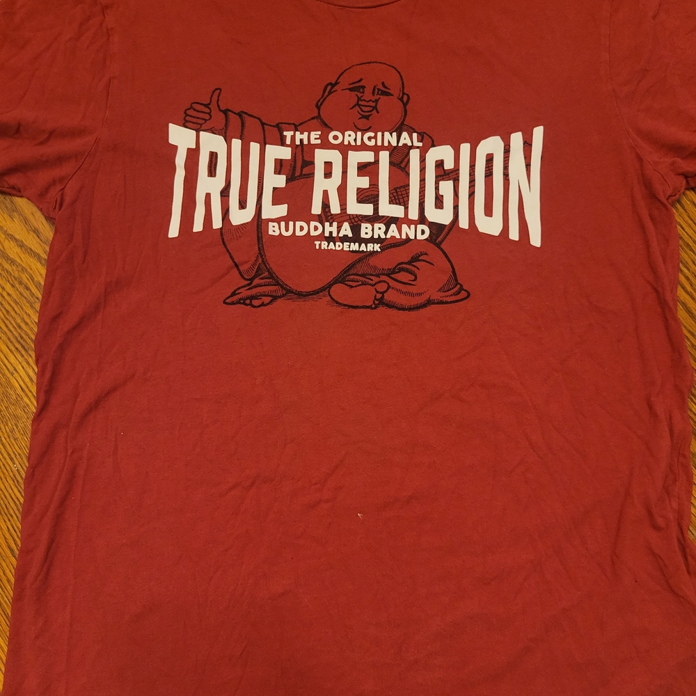 True Religion Red Buddha Graphic Tee